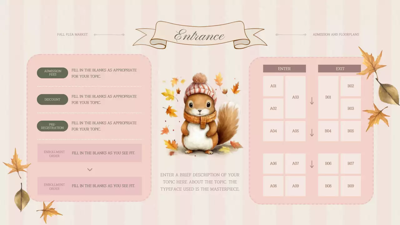 Pink Vintage Flea Market Announcement Presentation