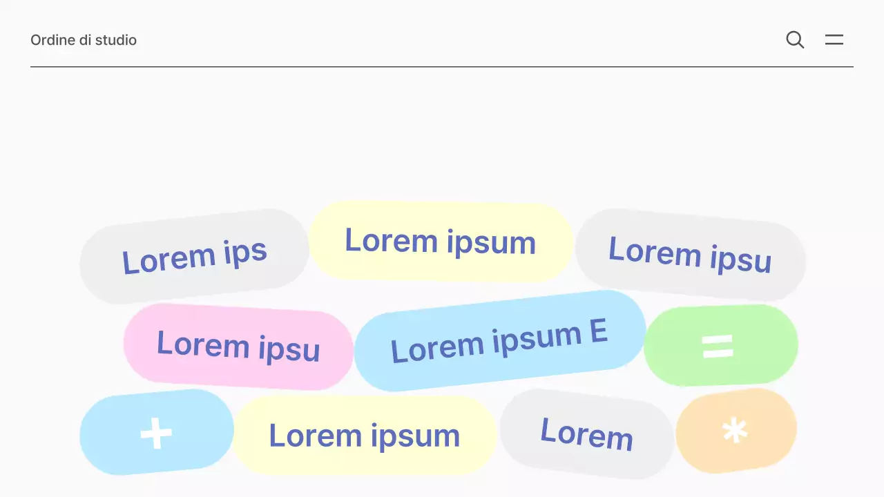 Risorse scolastiche di matematica semplice in bianco e menta