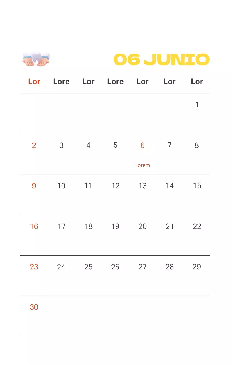 Un hospital festivo con ilustraciones de temática sanitaria y familiar y acentos de color