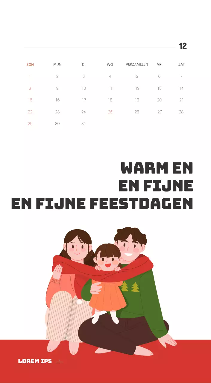 Een feestelijk ziekenhuis met illustraties met gezondheids- en gezinsthema's en kleurrijke accenten