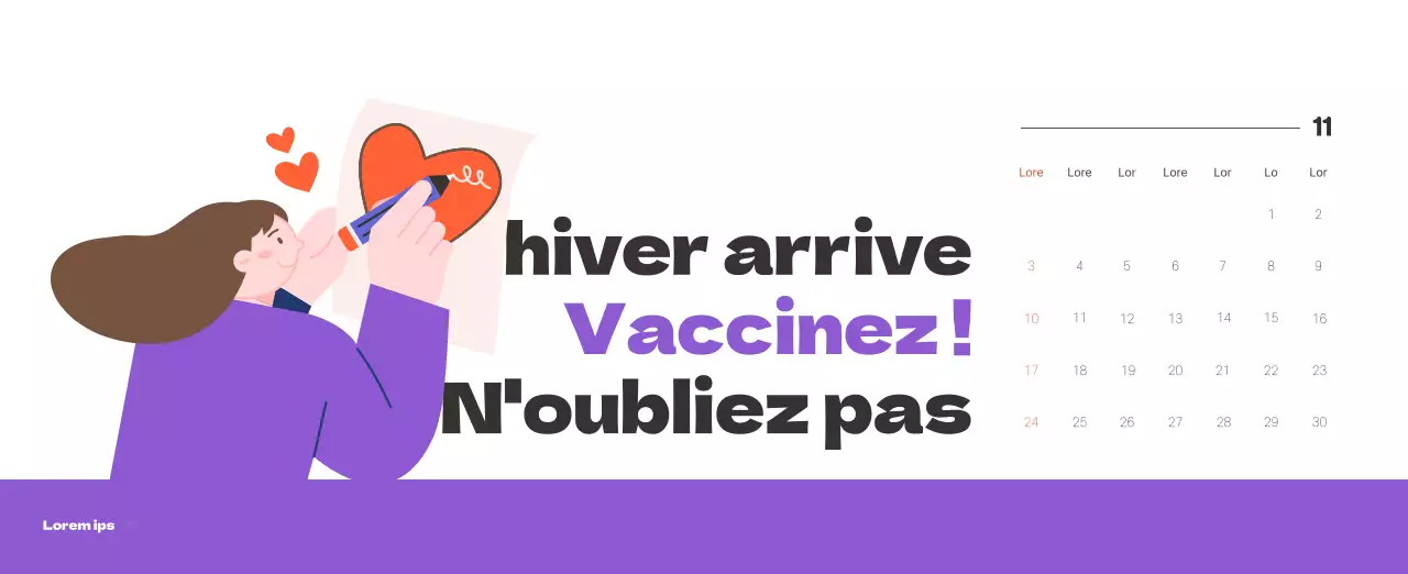Un hôpital festif avec des illustrations sur le thème de la santé et de la famille et des accents colorés.
