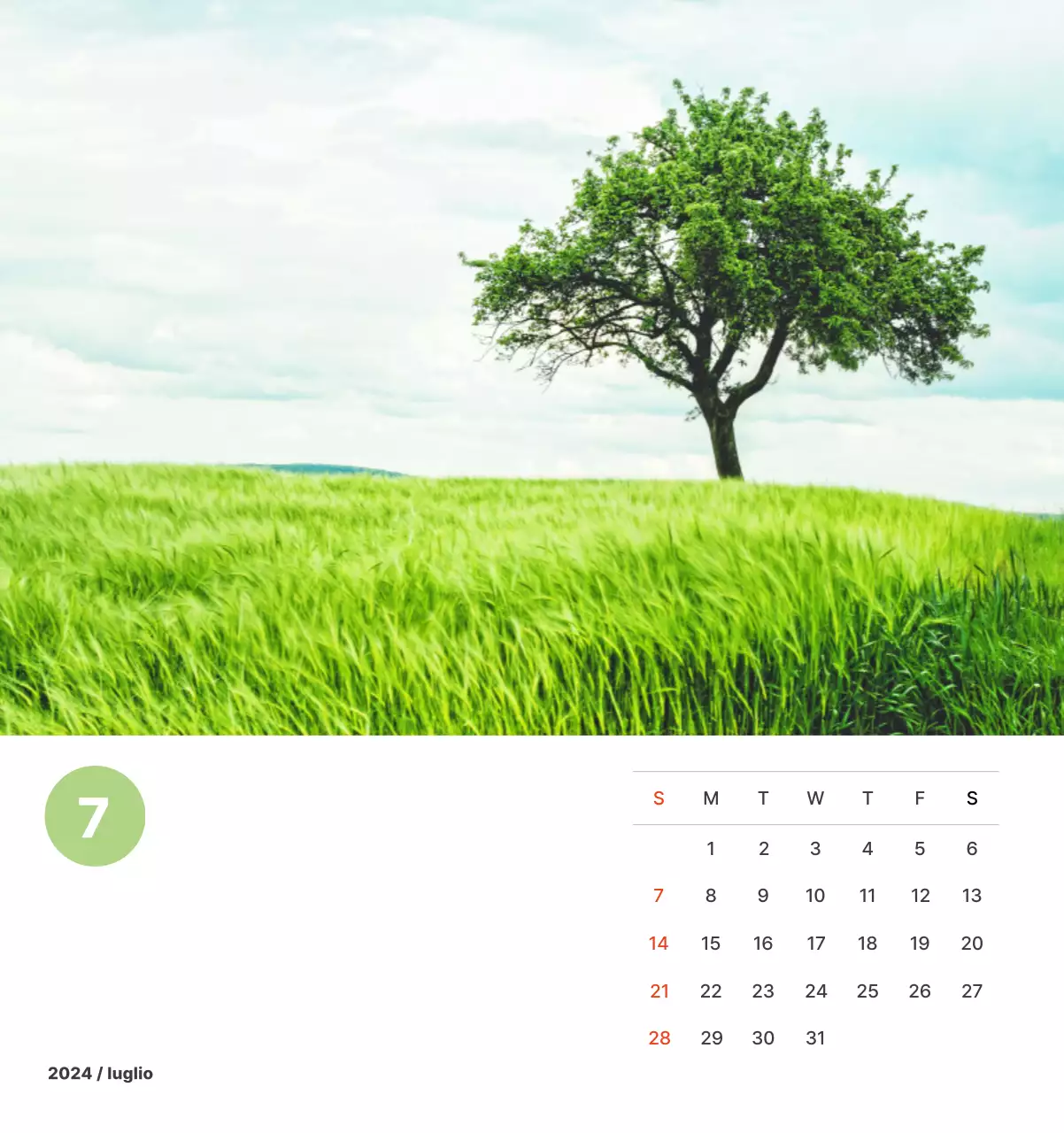 Calda fotografia di paesaggio con colori pastello