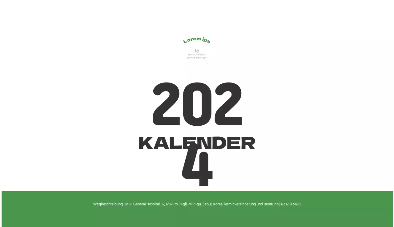 Ein festliches Krankenhaus mit Illustrationen zum Thema Gesundheit und Familie und farbenfrohen Akzenten