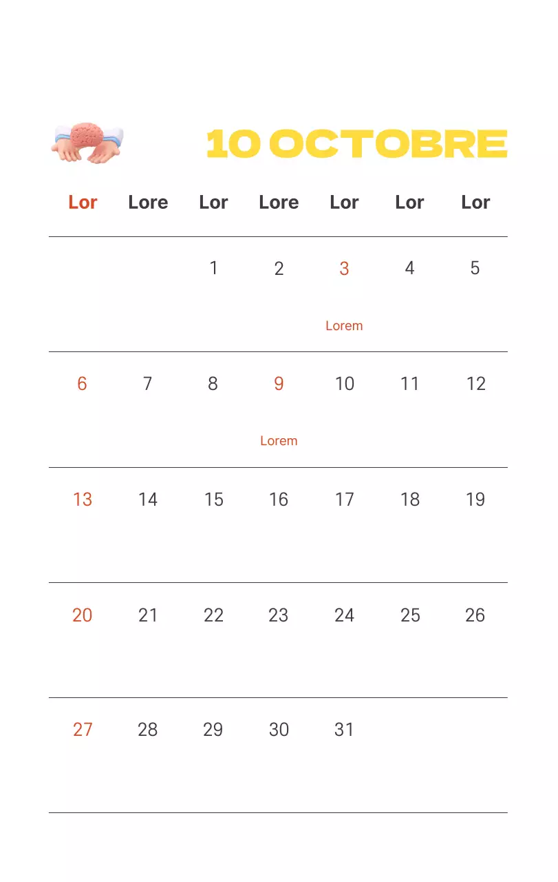 Un hôpital festif avec des illustrations sur le thème de la santé et de la famille et des accents colorés.