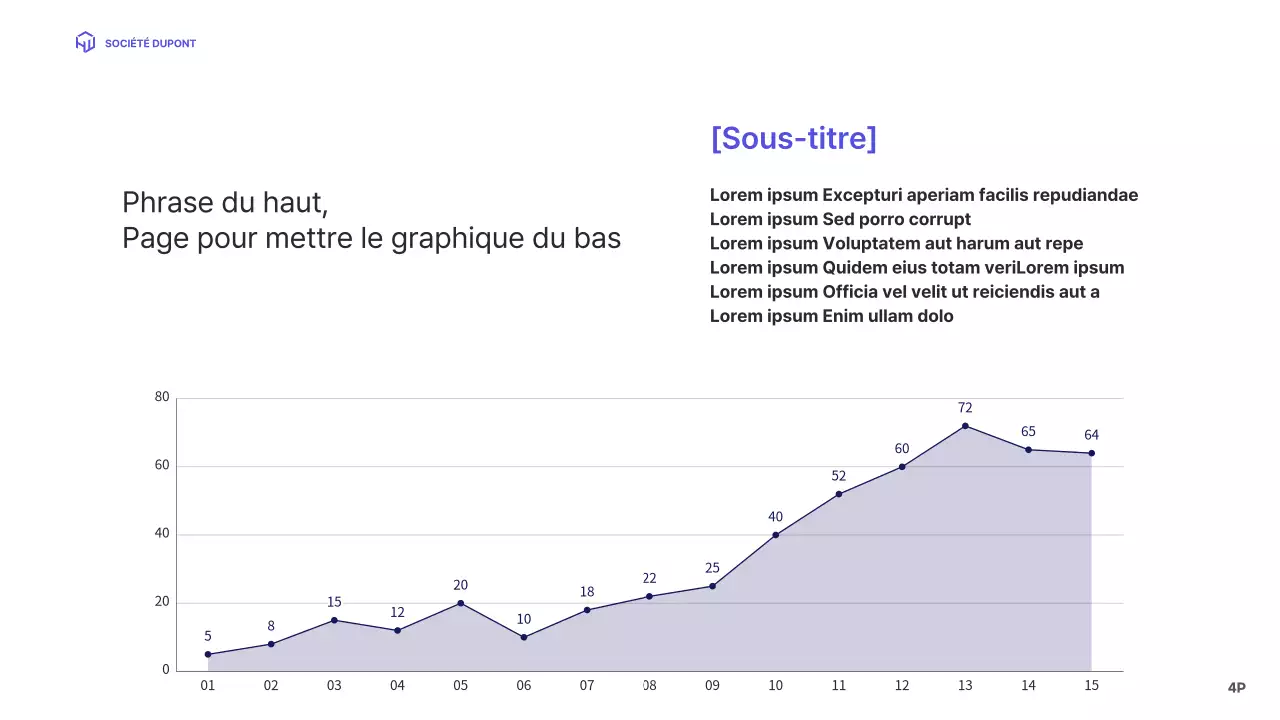 Un profil d'entreprise simple en bleu