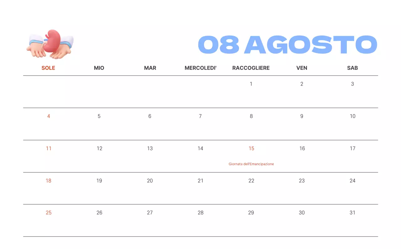 Un ospedale festivo con illustrazioni a tema salute e famiglia e accenti colorati