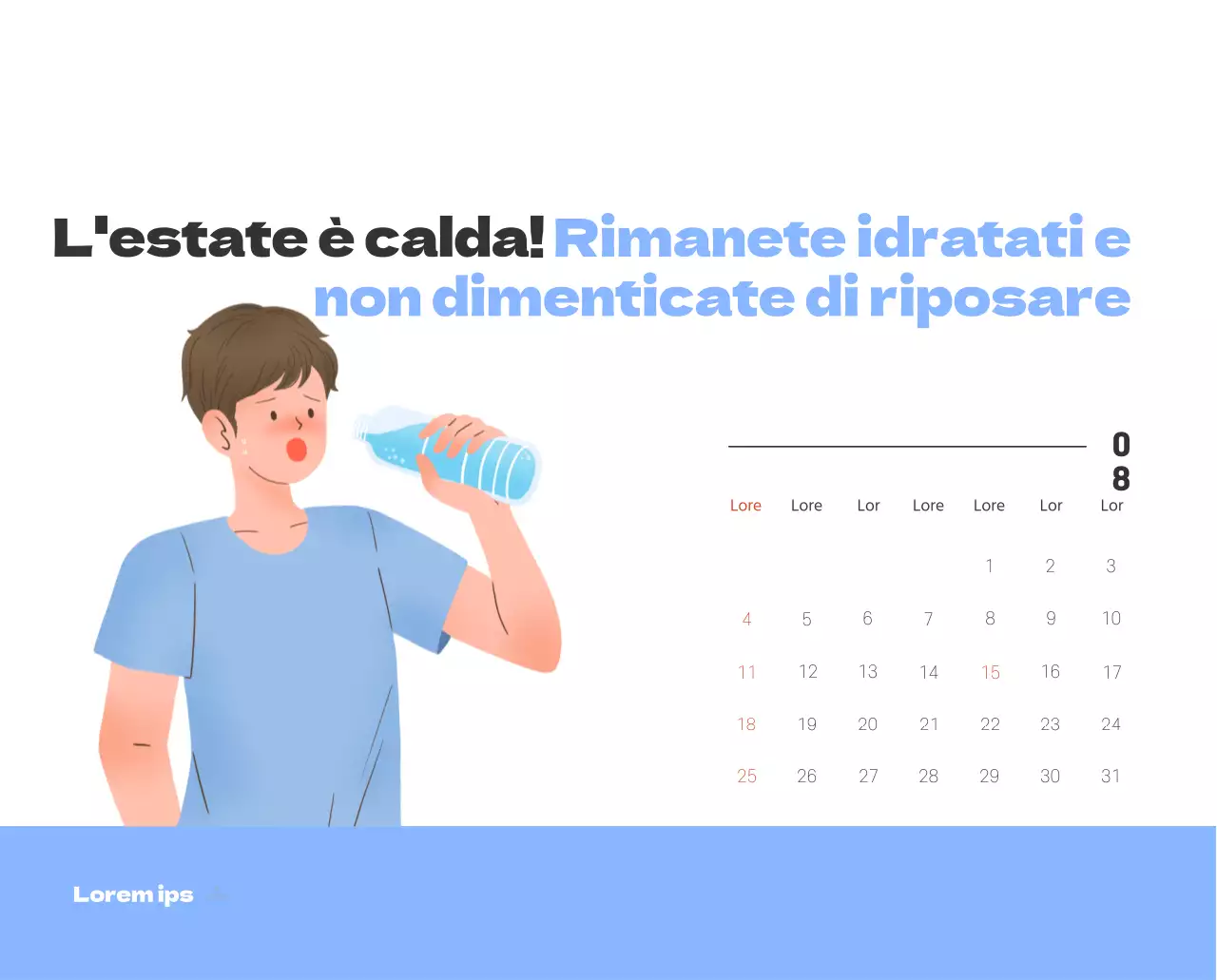 Un ospedale festivo con illustrazioni a tema salute e famiglia e accenti colorati