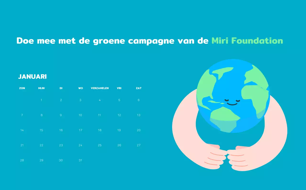 Vier de feestdagen met kleurrijke illustraties van mensen en de planeet.