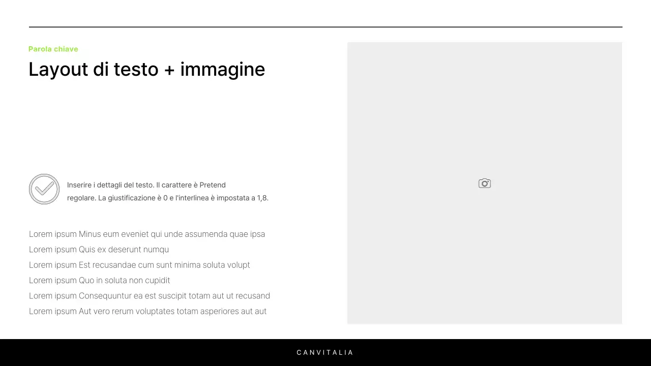 Una semplice relazione in bianco e chartreuse per introdurre un progetto