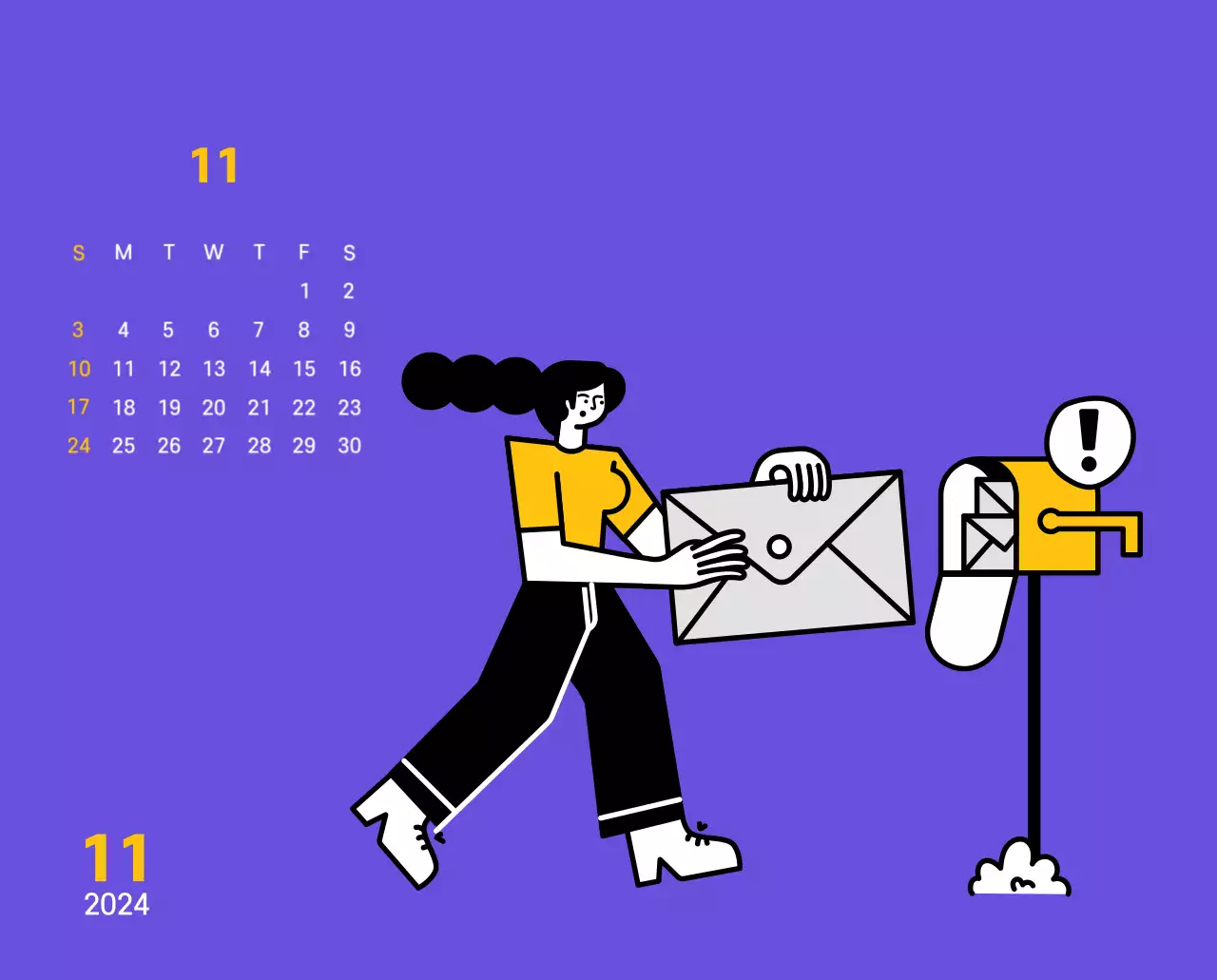 Zuivere lijnillustratie op paarse achtergrond