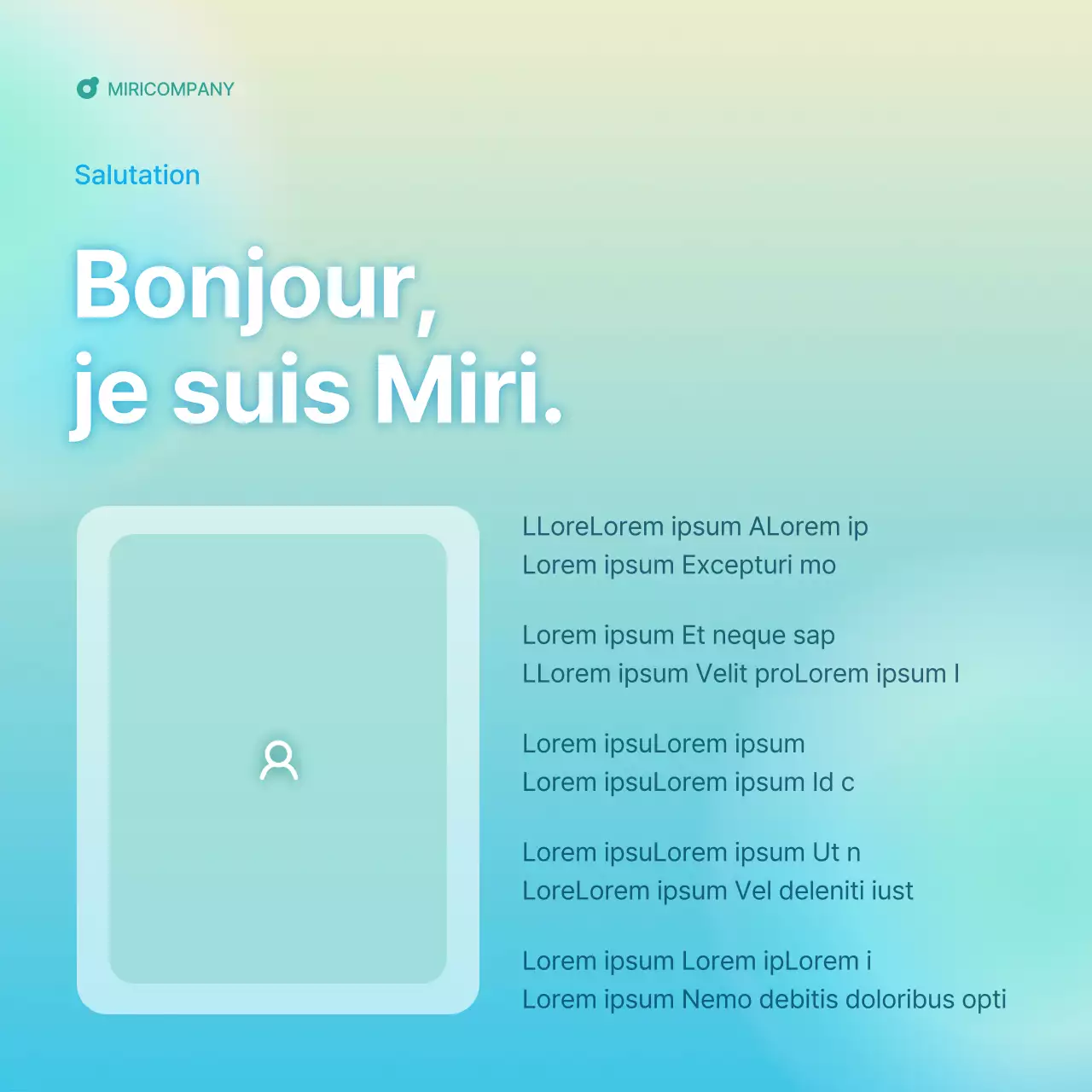 Un guide simple de la lettre d'information de l'entreprise en bleu clair et menthe