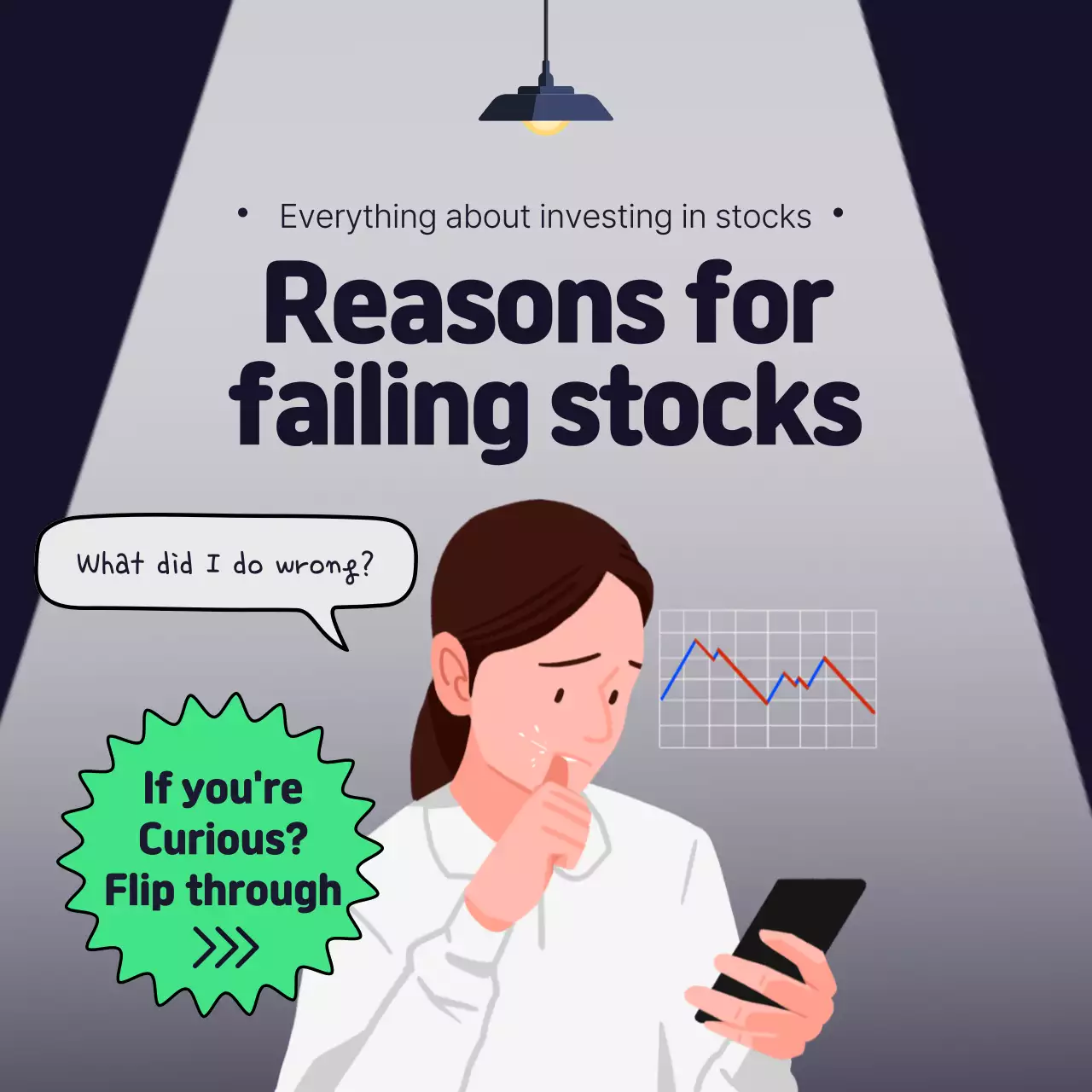 Grey Minimal Stocks Guide Social Media Post