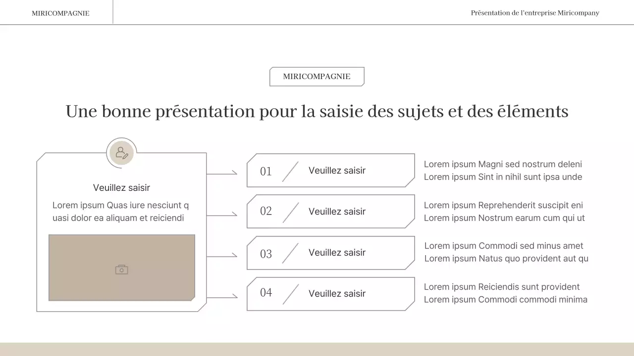 Un rapport d'activité simple et émotionnel en brun et blanc