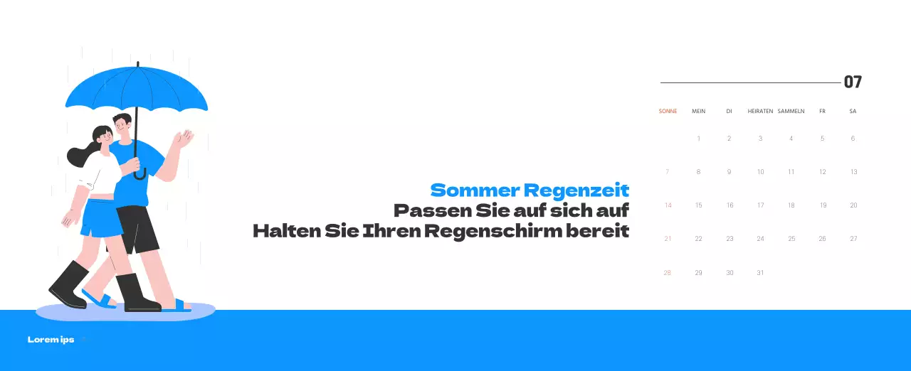 Ein festliches Krankenhaus mit Illustrationen zum Thema Gesundheit und Familie und farbenfrohen Akzenten