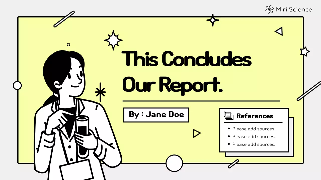 노란색 현대 과학 프레젠테이션