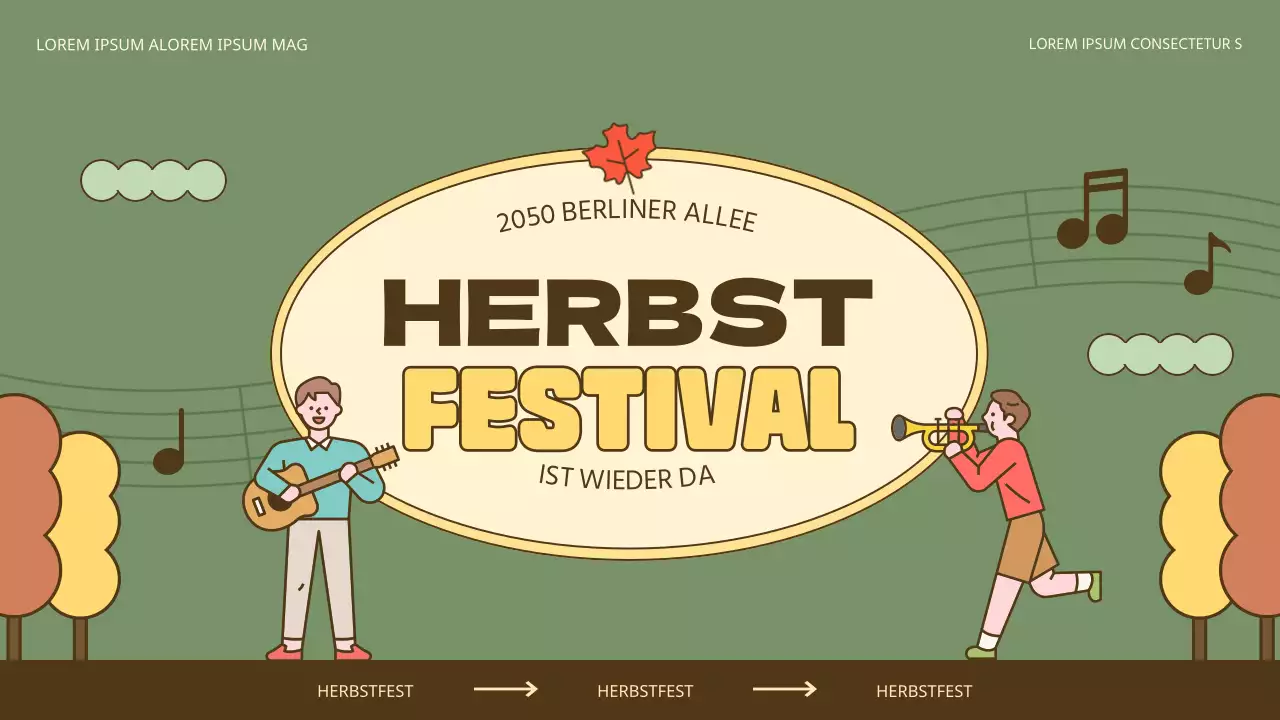 Fördern Sie natürliche Herbstfeste in Gelb und Khaki