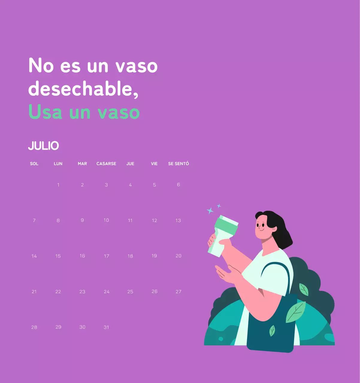 Celebra las fiestas navideñas con coloridas ilustraciones sobre las personas y el planeta.