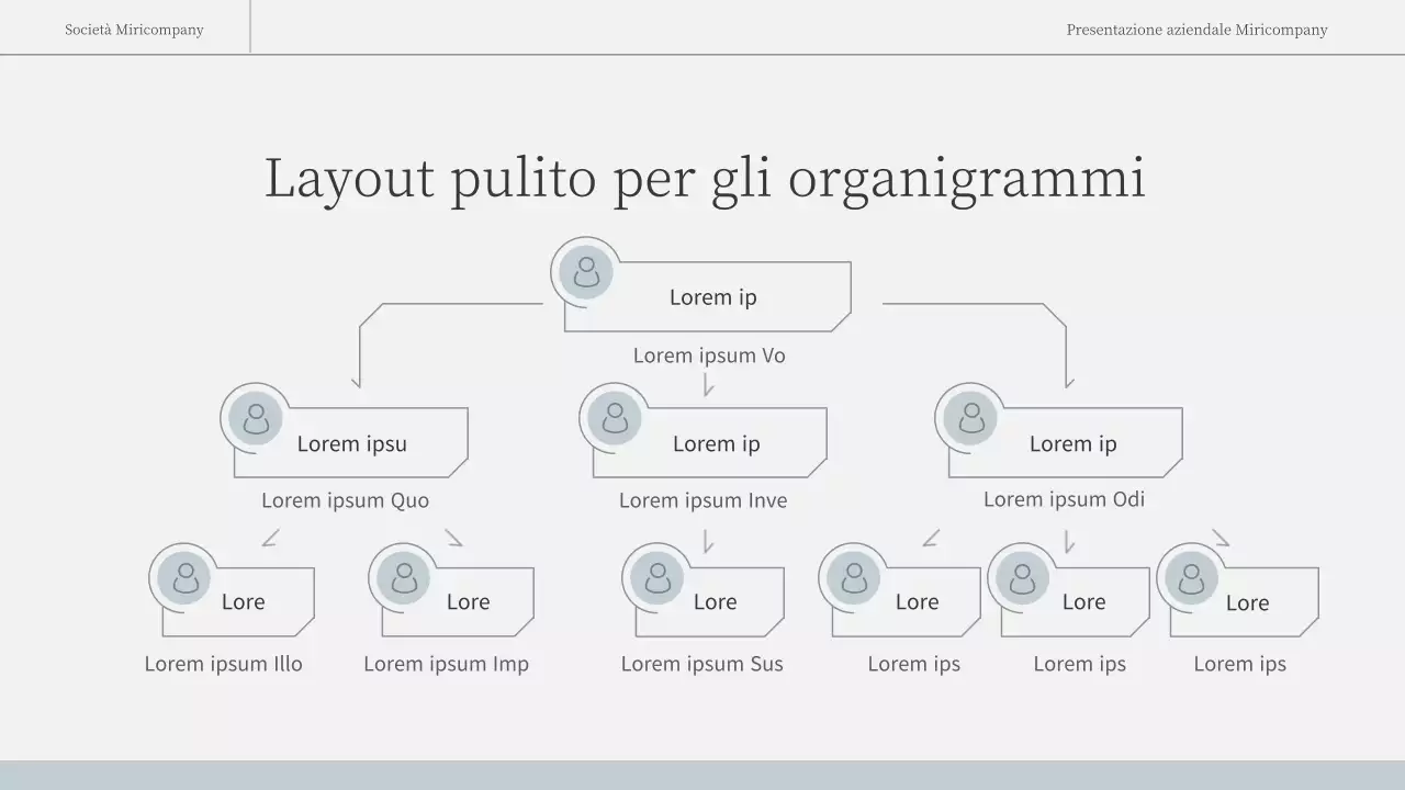 Una relazione d'affari semplice ed emozionale in azzurro e bianco