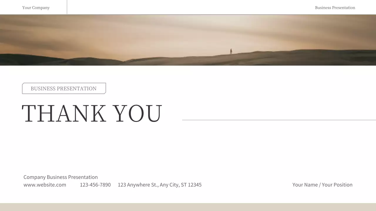 Beige Modern Business Presentation