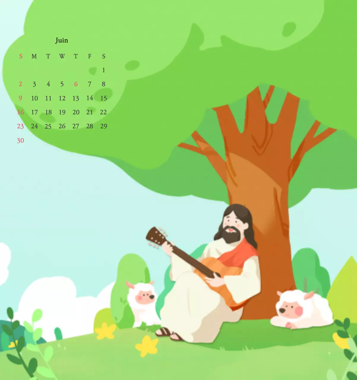 Des églises avec de jolies illustrations aux couleurs chaudes