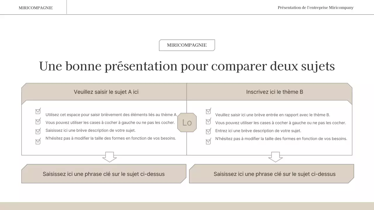 Un rapport d'activité simple et émotionnel en brun et blanc