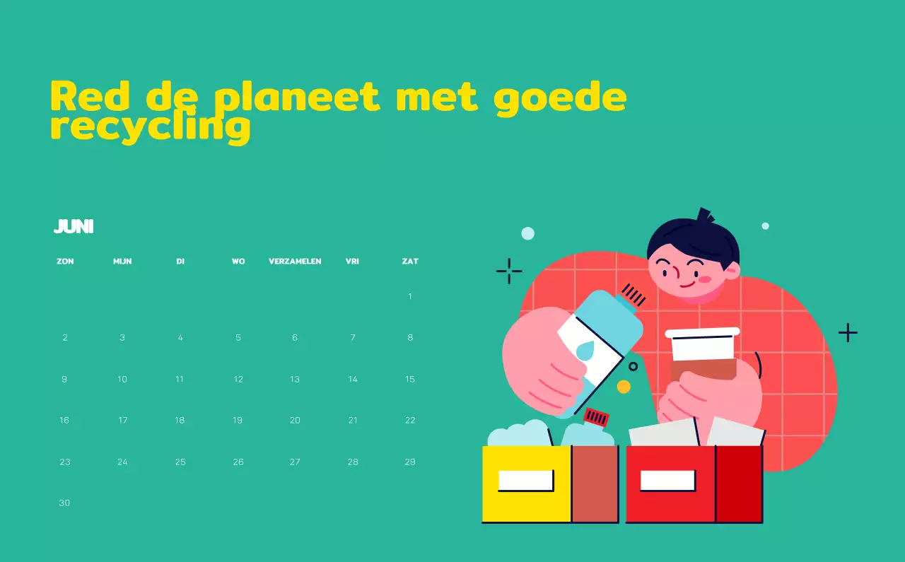 Vier de feestdagen met kleurrijke illustraties van mensen en de planeet.