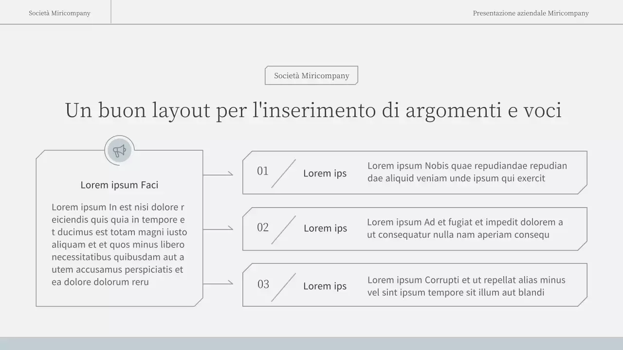 Una relazione d'affari semplice ed emozionale in azzurro e bianco