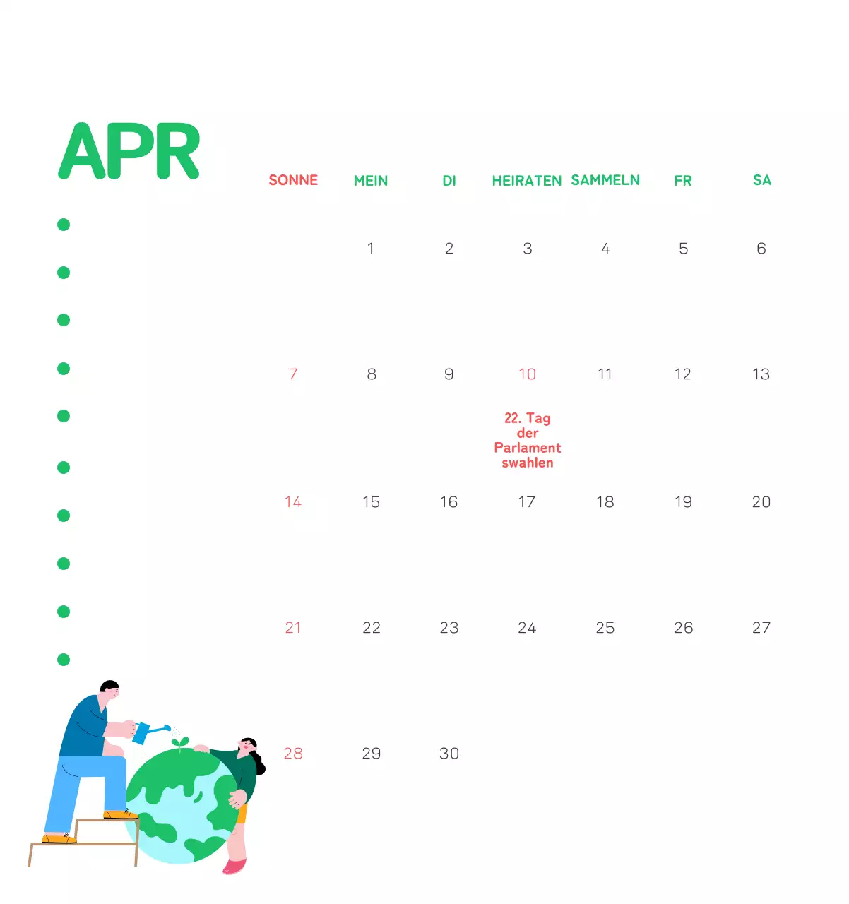 Mit farbenfrohen Illustrationen von Menschen und dem Planeten wird die Weihnachtszeit gefeiert.