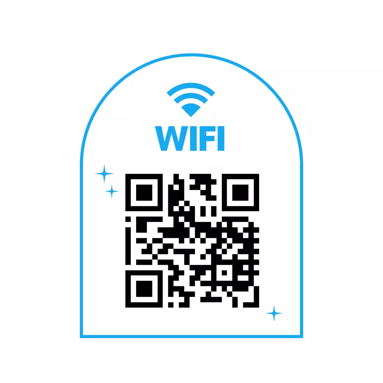 Connessione Wi-Fi di colore blu
