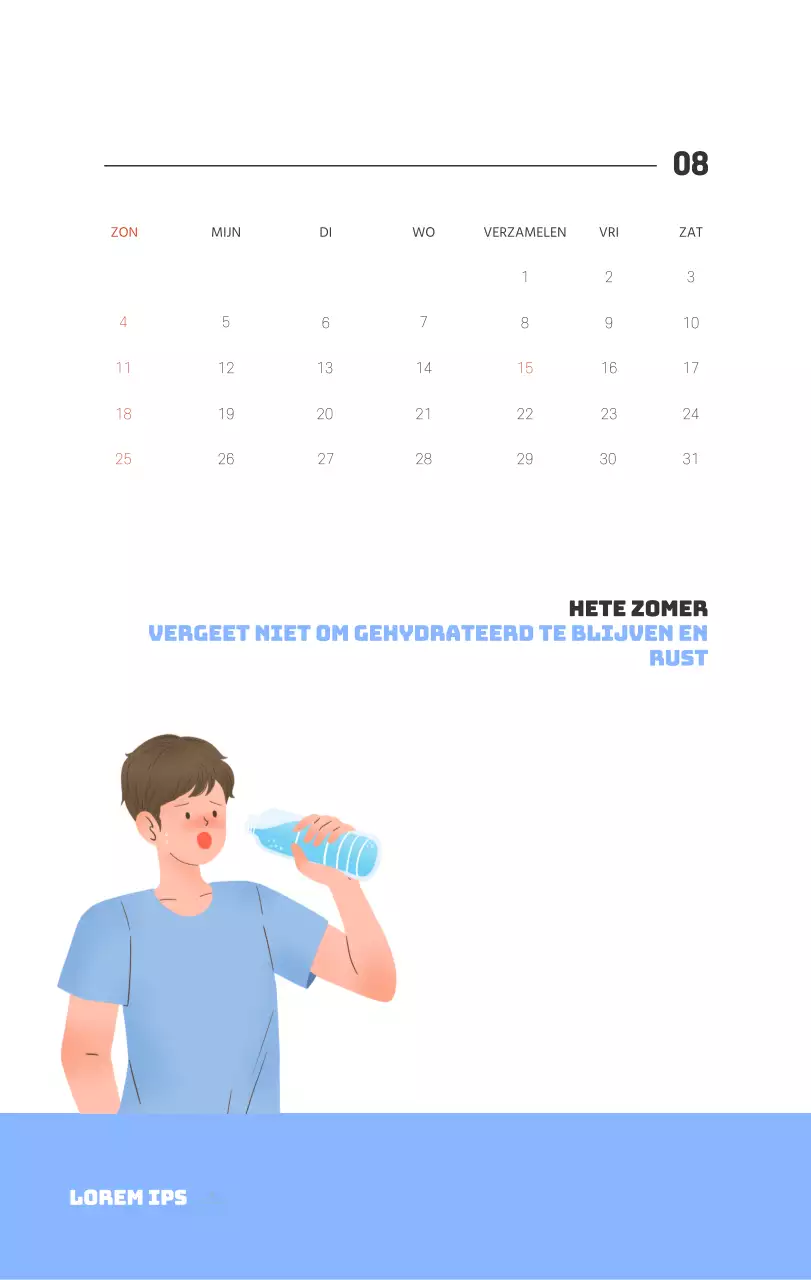 Een feestelijk ziekenhuis met illustraties met gezondheids- en gezinsthema's en kleurrijke accenten