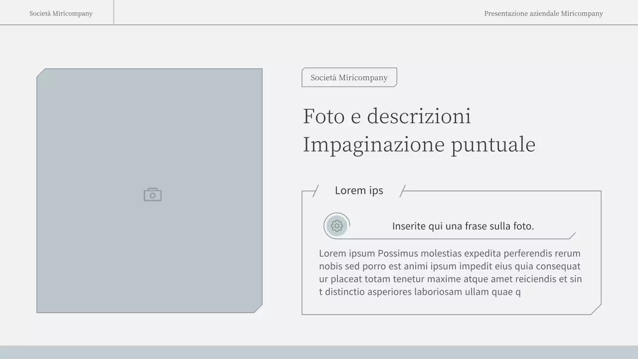 Una relazione d'affari semplice ed emozionale in azzurro e bianco