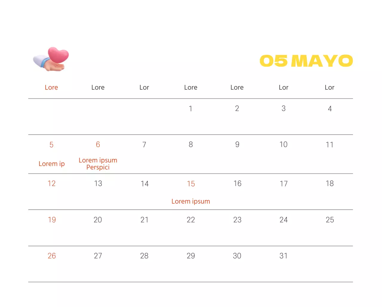 Un hospital festivo con ilustraciones de temática sanitaria y familiar y acentos de color