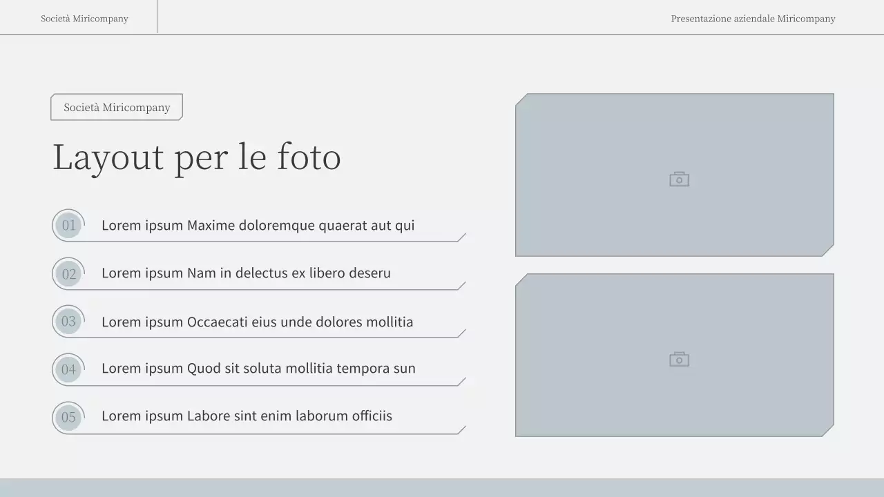 Una relazione d'affari semplice ed emozionale in azzurro e bianco