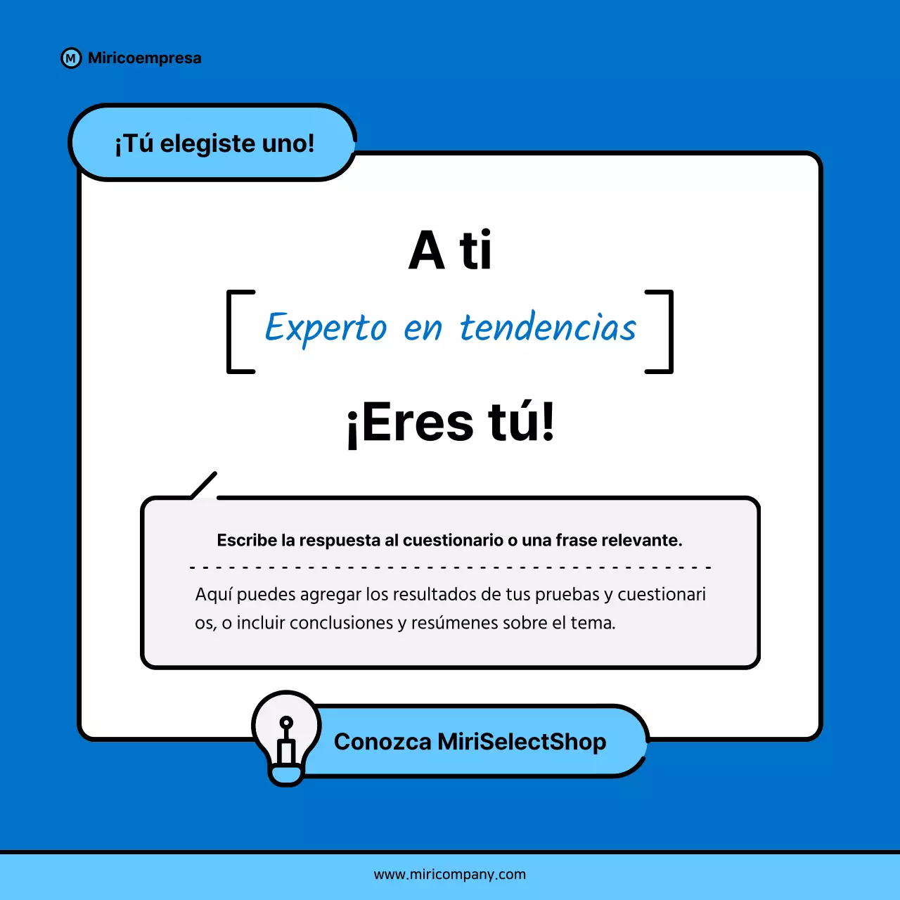 Propuesta minimalista de discurso empresarial en azul y azul claro