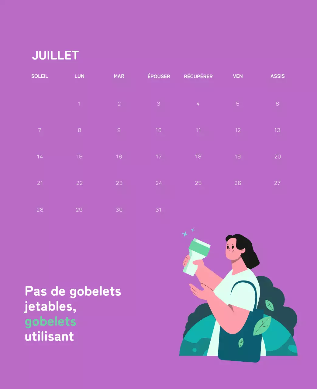 Une fondation sociale qui célèbre les fêtes de fin d'année avec des illustrations colorées de personnes et de la planète.