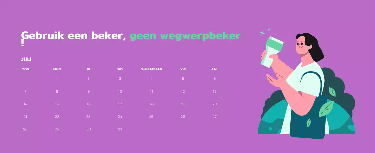 Vier de feestdagen met kleurrijke illustraties van mensen en de planeet.