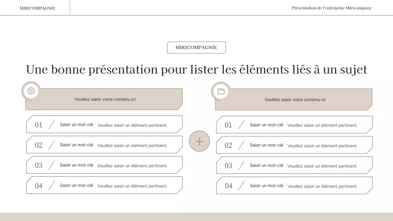 Un rapport d'activité simple et émotionnel en brun et blanc