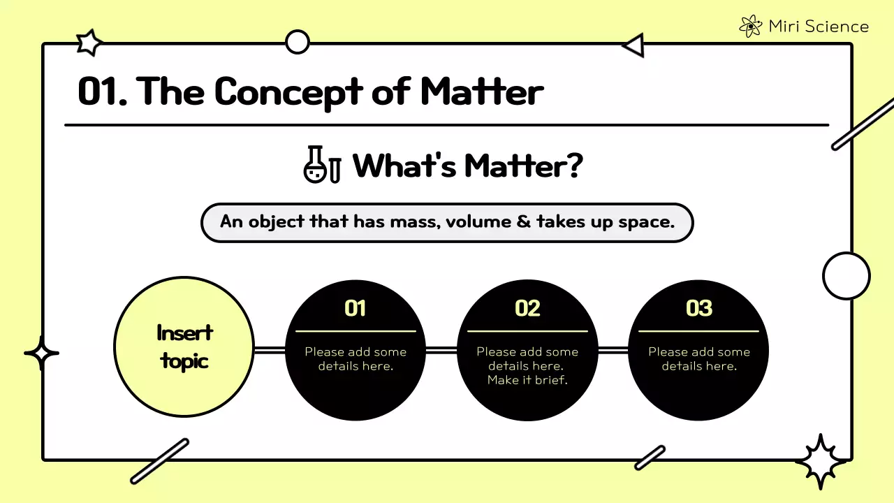 노란색 현대 과학 프레젠테이션