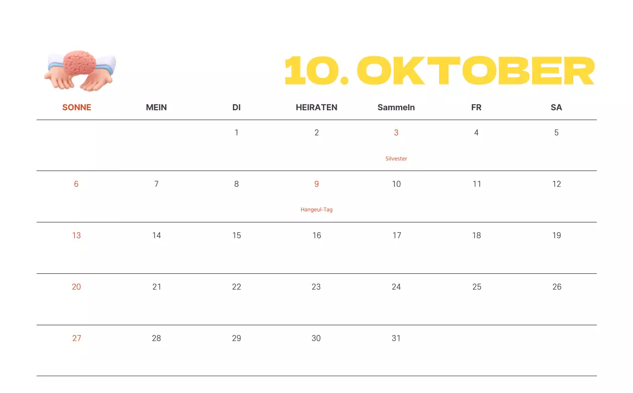 Ein festliches Krankenhaus mit Illustrationen zum Thema Gesundheit und Familie und farbenfrohen Akzenten