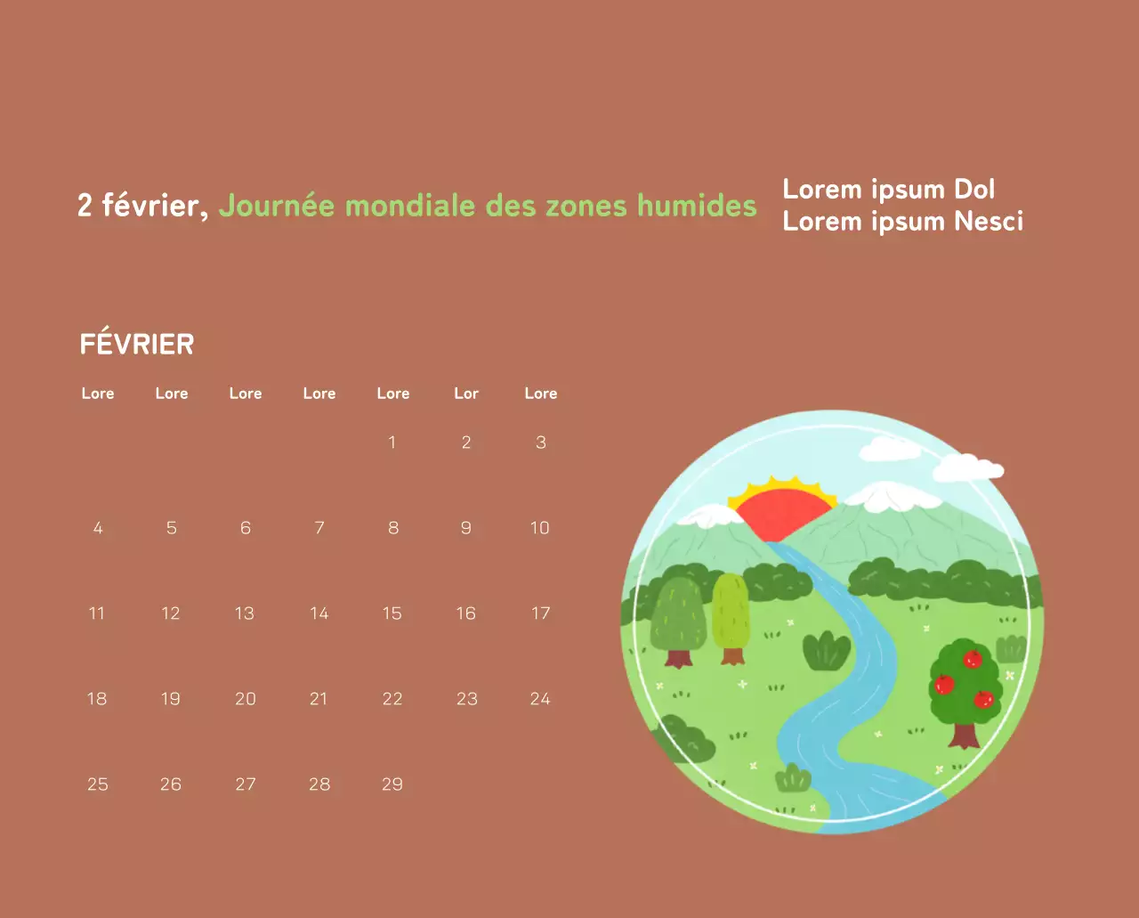 Célébration des fêtes de fin d'année avec des illustrations colorées de l'homme et de la planète.