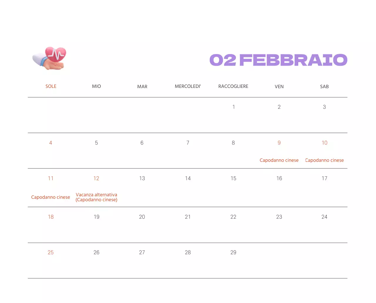 Un ospedale festivo con illustrazioni a tema salute e famiglia e accenti colorati