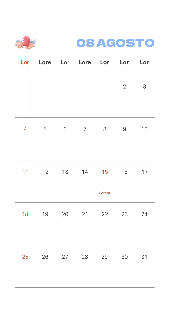 Un hospital festivo con ilustraciones de temática sanitaria y familiar y acentos de color