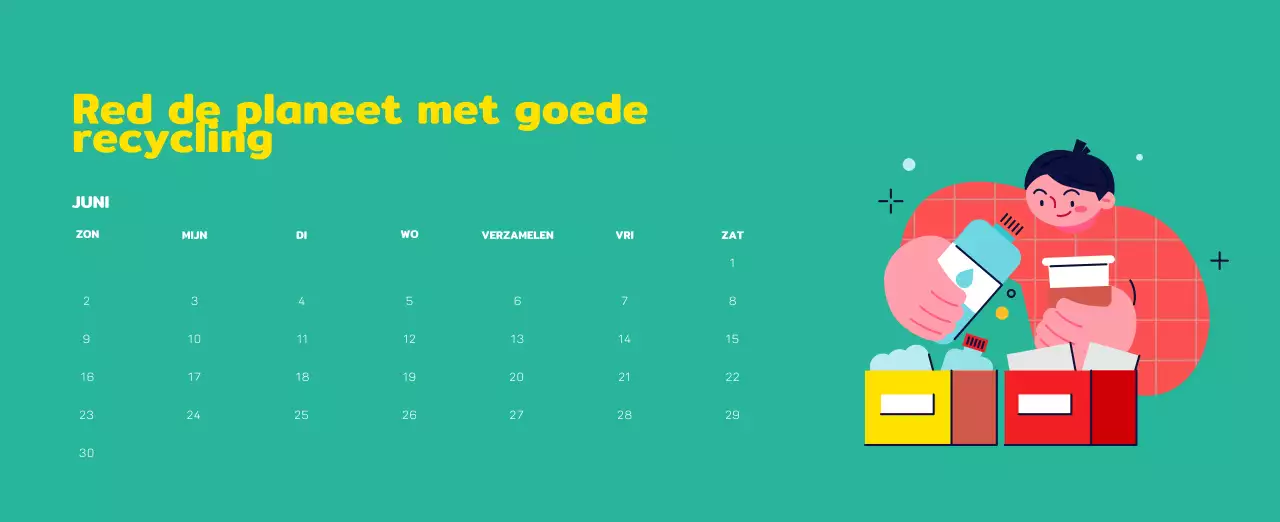 Vier de feestdagen met kleurrijke illustraties van mensen en de planeet.