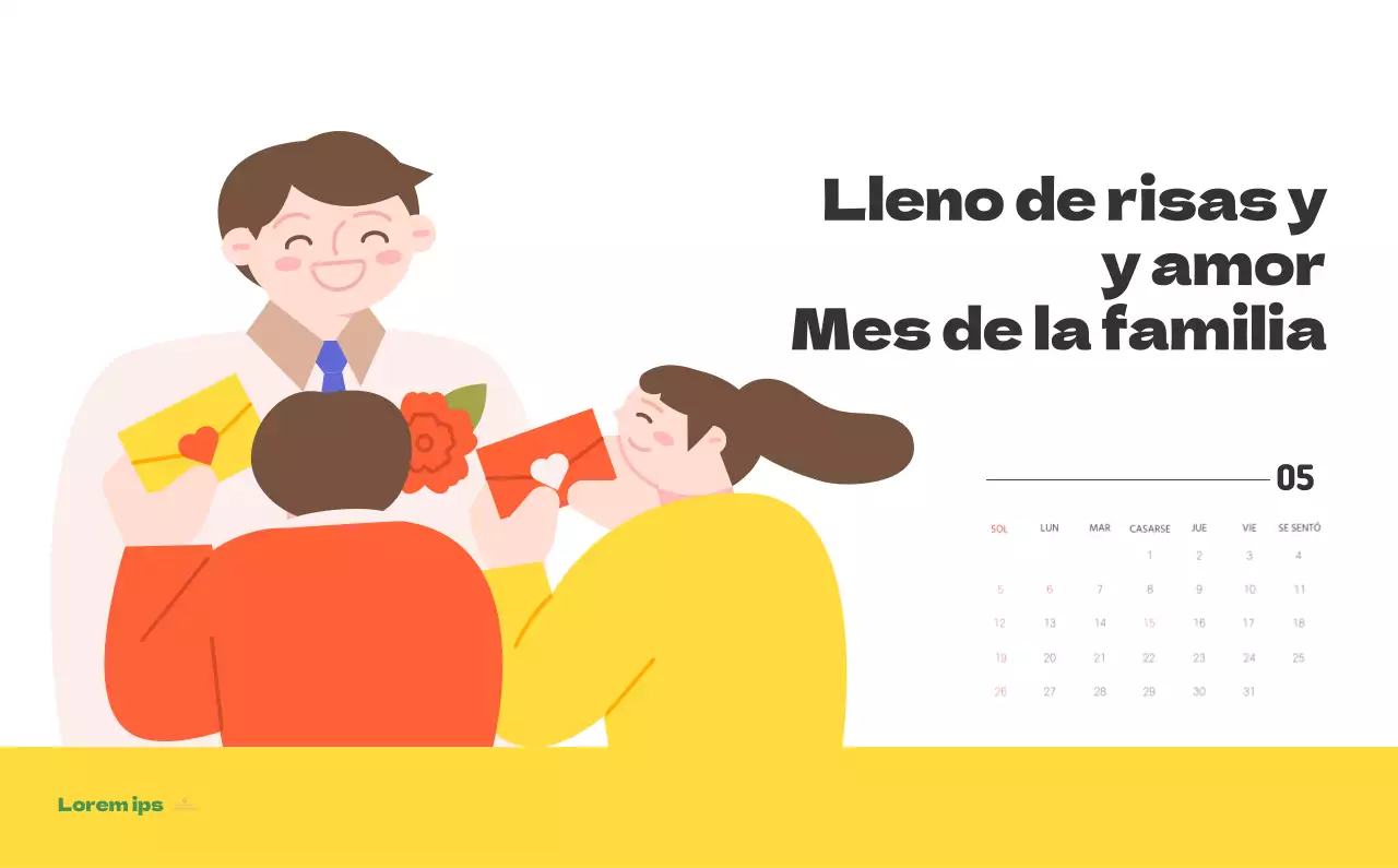 Un hospital festivo con ilustraciones de temática sanitaria y familiar y acentos de color