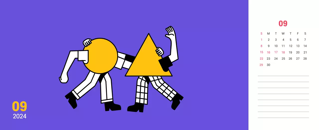 Clean line illustration on a purple background