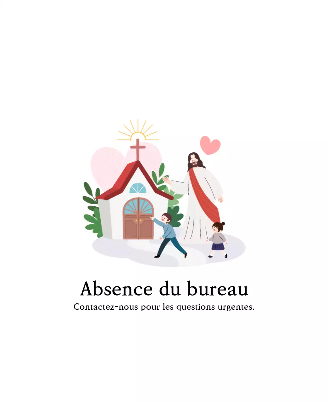 Des églises aux couleurs chaudes et des illustrations mignonnes