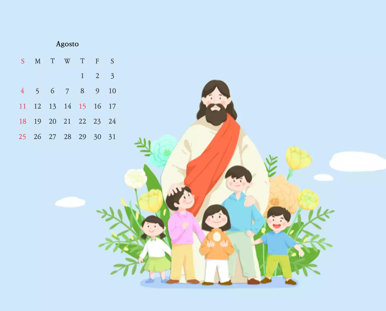 Chiese con simpatiche illustrazioni dai colori caldi