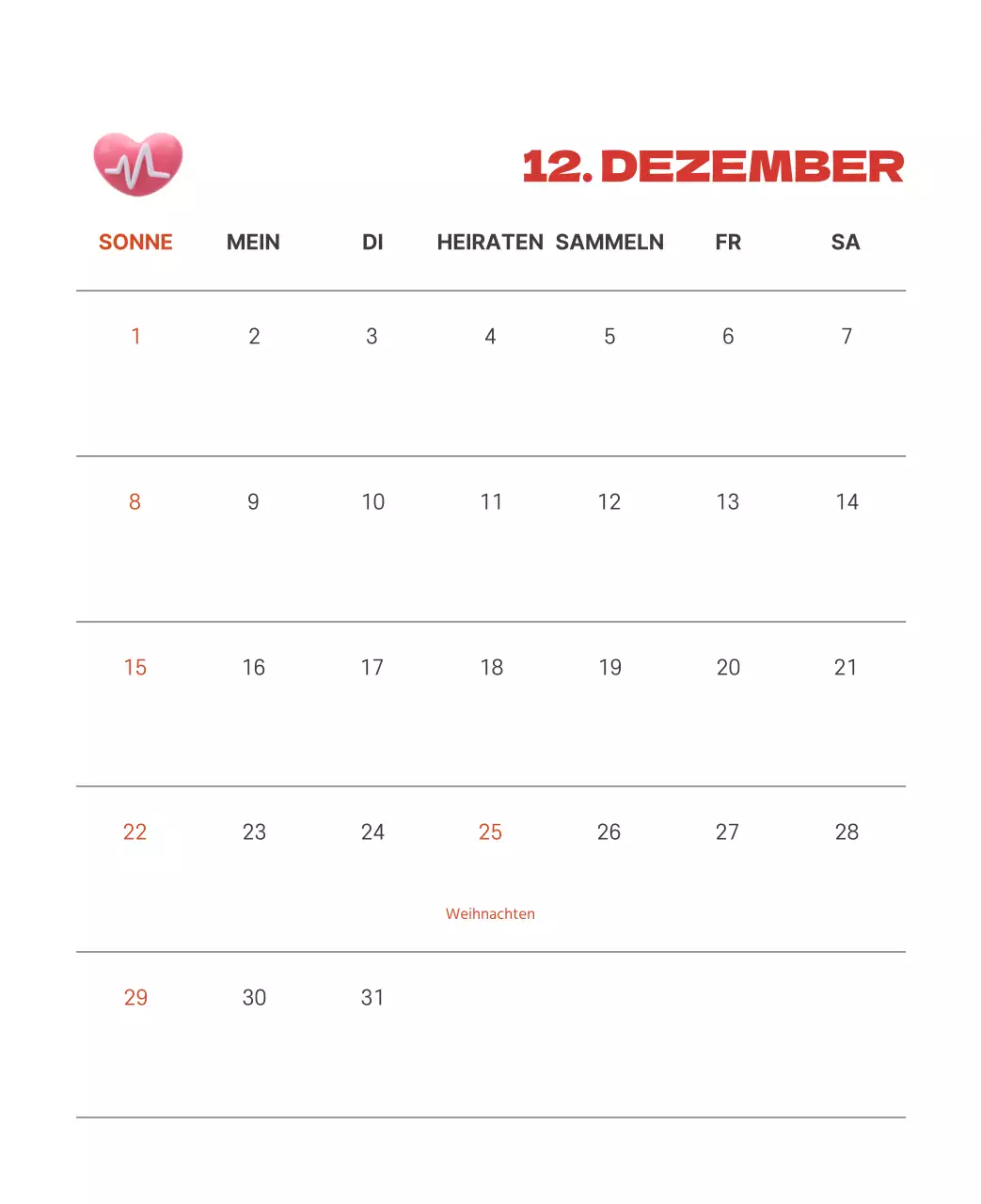 Ein festliches Krankenhaus mit Illustrationen zum Thema Gesundheit und Familie und farbenfrohen Akzenten