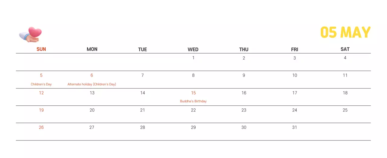 Holiday hospitals with cute illustrations and colorful accents related to health and family.