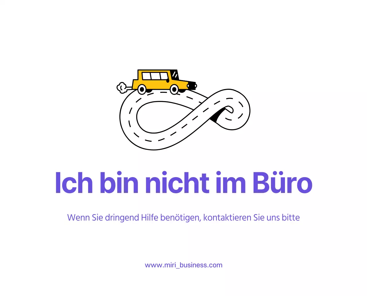 Saubere Linie Illustration auf einem lila Hintergrund